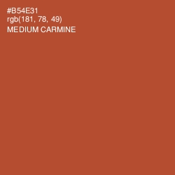 #B54E31 - Medium Carmine Color Image